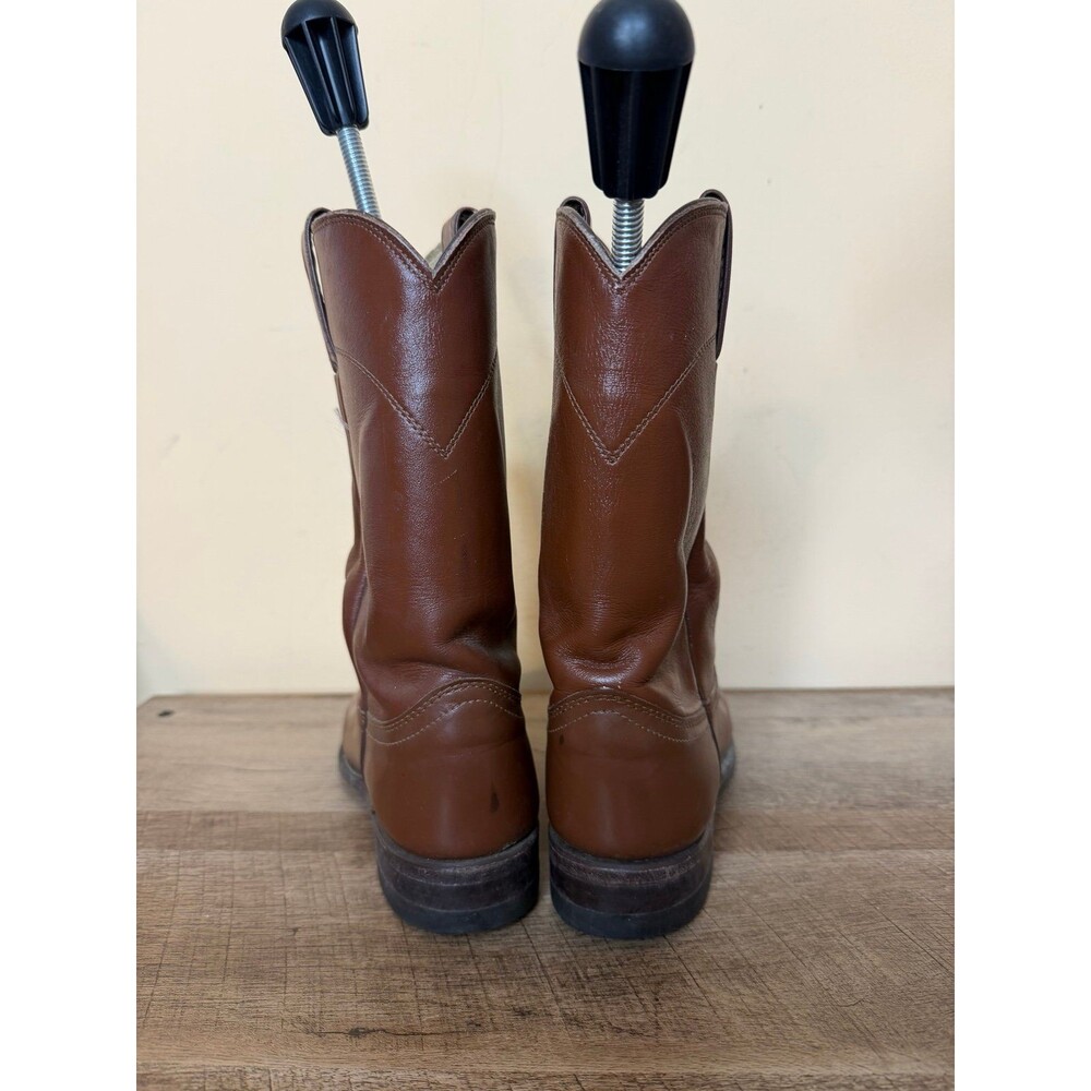 Justin boots brown cowboy boots style 3802 women’s size 6B - Picture 2 of 9